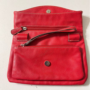 Nine West Red Folding Clutch Bag